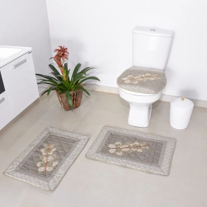 JOGO DE BANHEIRO BORBOLETA 3 PEÇAS