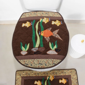 JOGO DE BANHEIRO PEIXE 3 PEÇAS