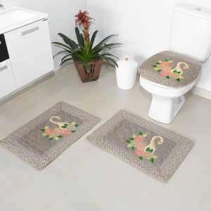 JOGO DE BANHEIRO CISNE NUDE 3 PEÇAS