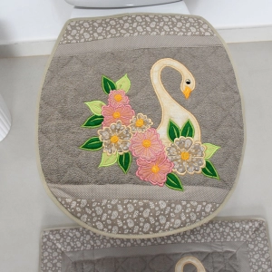 JOGO DE BANHEIRO CISNE NUDE 3 PEÇAS