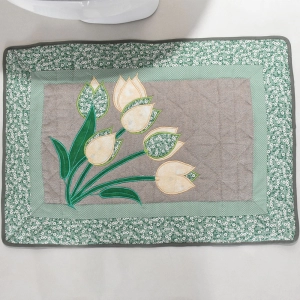 JOGO DE BANHEIRO TULIPA 3 PEÇAS