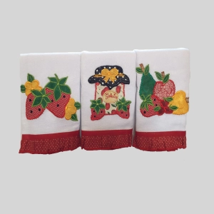 CAIXINHA COM 3 GUARDANAPOS VERMELHO