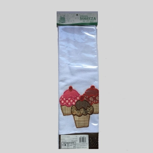 GUARDANAPO BABADO MARROM  1 PC