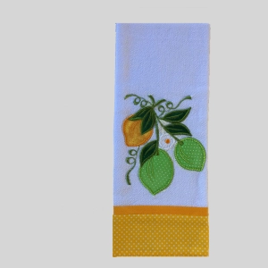 GUARDANAPO BARRADO AMARELO 1 PC